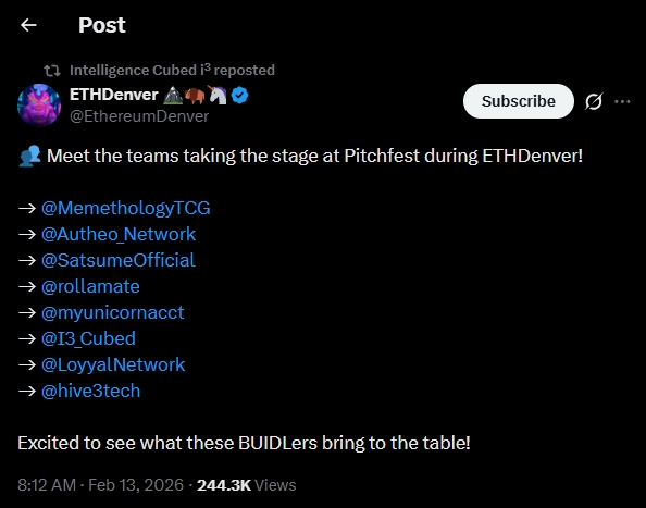 ETHDenver Pitchfest